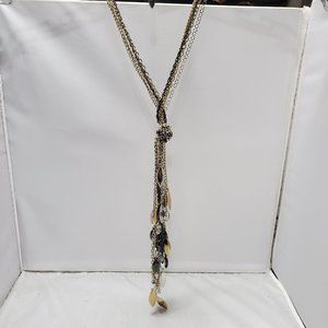 A/X Rare Tri Colored Dangle Tassel Armani Exchange Necklace